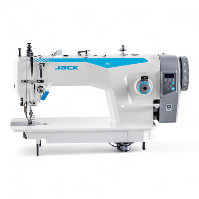 Jack JACK H2-Z-CZ Single Needle Direct Drive Fully Automatic Top and Bottom Feed Walking Foot Sewing Machine Complete with Table and Stand 