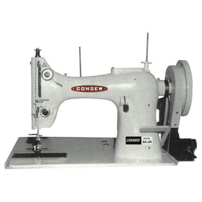  Consew SK-2R Single Needle Extra Heavy Duty Lockstitch Sewing Machine with Table and Servo Motor 