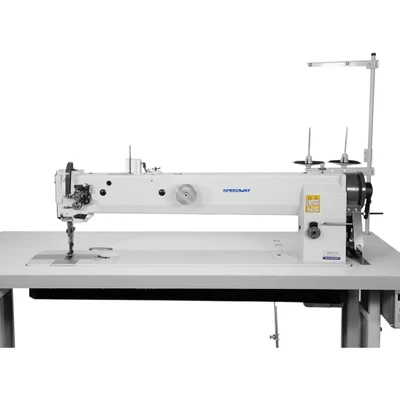 Speedway SW-4400-L30 High Vertical Workspace Single Needle 30 Inch Long Arm Triple Feed Sewing Machine Comes Complete with Table and Servo-Motor