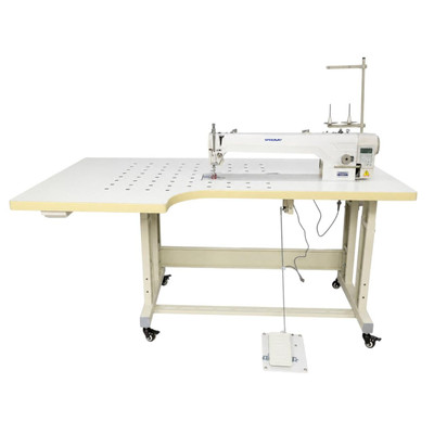  Speedway SW9000-56 Long Arm Single Needle Computerized Industrial Lockstitch Sewing Machine Complete Unit with Table and Servo Motor 