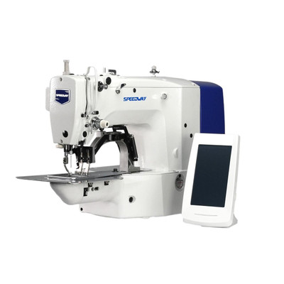  Speedway SW-1906GH Electronic Direct Drive Bartacking Machine Complete Unit with Table and Stand 