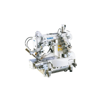 Juki MF-7923D-H24-E56/UT57/MC37 3-Needle Cylinder-Bed Coverstitch Industrial Sewing Machine Complete Unit with Table and Servo Motor