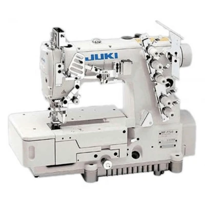  Juki MF-7524-U11-D60 Four-Needle Flat-Bed Coverstitch Machine Complete Unit with Table and Servo Motor 