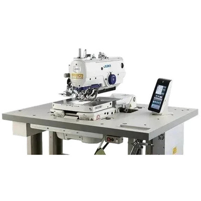 Juki MEB-3200CSSDA Computer-Controlled Eyelet Buttonholing Sewing System Complete Unit with Table and Servo Motor