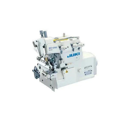  Juki MO-6904C-0E6307 Single Needle Super High Speed Cylinder Bed Overlock Machine Complete Unit with Table and Servo Motor 