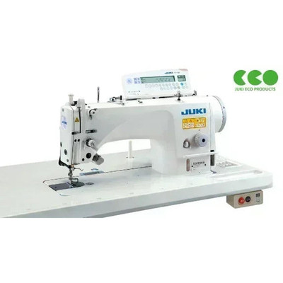  Juki DLN-9010ASSWB/AK118 Single Needle High Speed Direct Drive Needle Feed Sewing Machine with Automatic Thread Trimming Complete Unit with Table and Servo Motor 