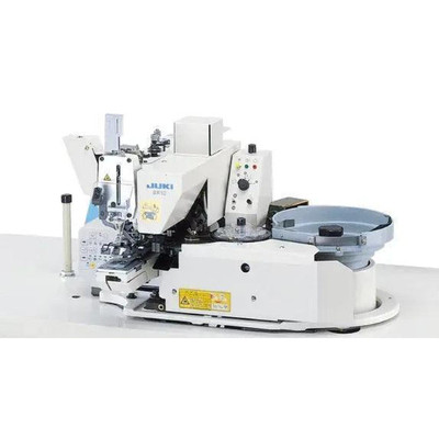  Juki MB-1800A/BR10С Computer-controlled High-speed Single-needle Single-thread Chainstitch Button Sewing Machine with Integrated Button Feeder System and Dry-head Technology Complete Unit 