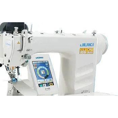 Juki DP-2100SZ Computer-Controlled Dry-Head Sleeve Setting Lockstitch Industrial Sewing Machine Complete Unit with Table and Servo Motor