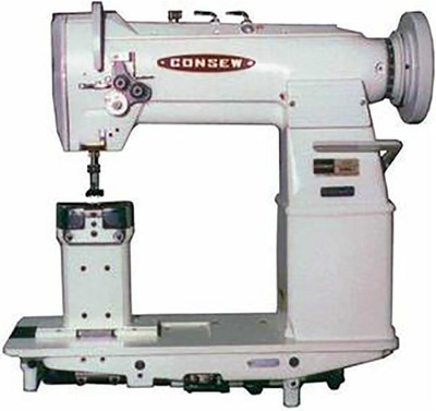 Consew 389RB-2 Heavy Duty Double Needle Post Bed Walking Foot Sewing Machine with Table and Servo Motor   Consew 389RB-2 Heavy Duty Double Needle Post Bed Walking Foot Sewing Machine with Table and Servo Motor