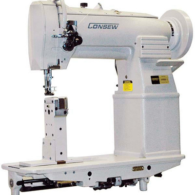 Consew 289RB-2 Single Needle Post Bed Walking Foot Industrial Sewing Machine with Table and Servo Motor Consew 289RB-2 Single Needle Post Bed Walking Foot Industrial Sewing Machine with Table and Servo Motor