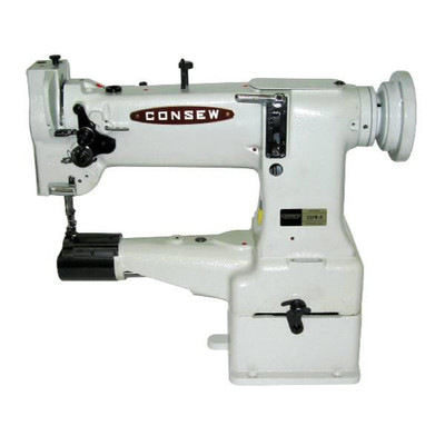Consew 227R-2 Cylinder Bed Single Needle Compound Walking Foot Industrial Sewing Machine with Table and Servo Motor   Consew 227R-2 Cylinder Bed Single Needle Compound Walking Foot Industrial Sewing Machine with Table and Servo Motor