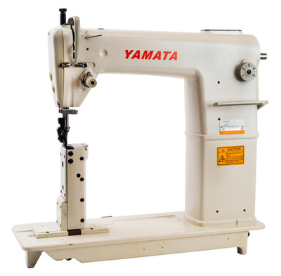 Yamata FY810 Heavy Duty Single Needle Post Bed Drop Feed Sewing Machine with Table and Servo Motor   Yamata FY810 Heavy Duty Single Needle Post Bed Drop Feed Sewing Machine with Table and Servo Motor