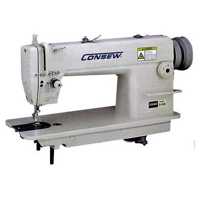 Consew 315R Series Needle Feed Single Needle Sewing Machine with Table and Servo Motor   Consew 315R Series Needle Feed Single Needle Sewing Machine with Table and Servo Motor