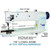  Consew Premier P1255RBLH-18 Single Needle 18" Long Arm Compound Feed Walking Foot Sewing Machine with Table and Servo Motor 