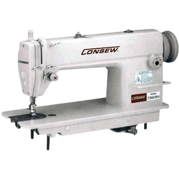 Consew 7360RB-3 Single Needle Large Bobbin Lockstitch Industrial Sewing Machine with Complete Tabling and Servo-Motor