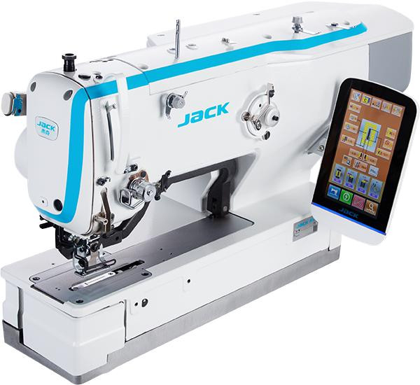  Jack T1790GS-1-D Mechanical Digitalized Buttonhole Sewing Machine with Complete Fully Assembled Tabling 