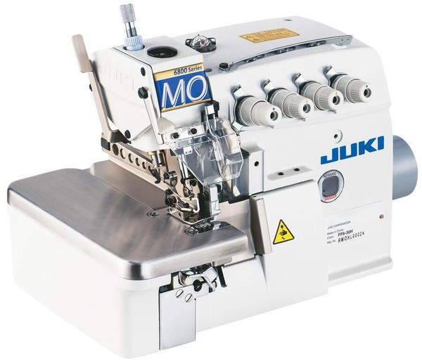 Juki JUKI MO-6816S 5-Thread Semi-Dry-Head High Speed Safety Stitch Overlock Industrial Serger with Fully Submerged Table and Servo Motor 