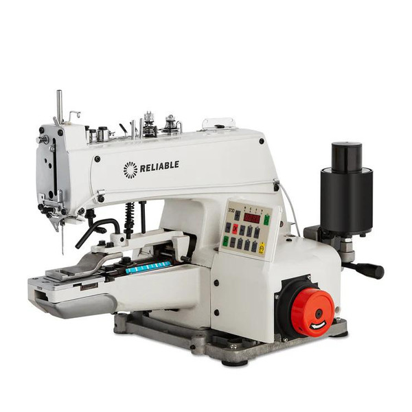 8100DT Drapery Button Sewing Direct Drive Industrial Machine Complete with Fully Assembled Table and Stand