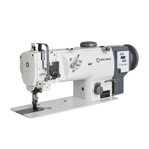  Reliable 4220SW Single Needle Direct Drive Compound Walking Foot Lockstitch Industrial Sewing Machine with Climbing Device Complete with Fully Assembled Table and Stand 