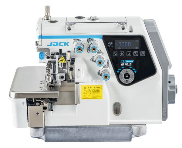  Jack C7-4-M03/333 4 Thread Digital Overlock Fully Automatic Thickness Adjustment with Complete Tabling 
