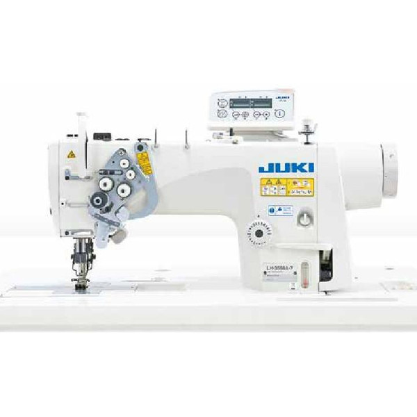 Juki JUKI LH-3578A-7 Fully Automatic Semi-Dry-Head Heavy Weight Double Needle Lockstitch Industrial Sewing Machine with Table and Servo Motor 