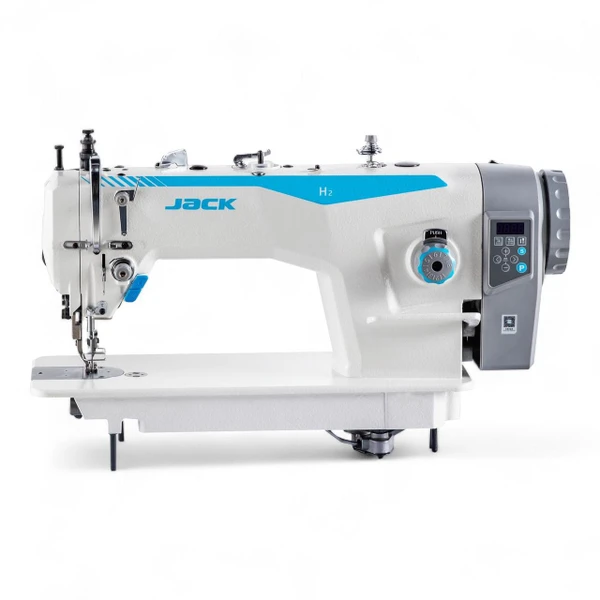 Jack JACK H2-A-CZ Single Needle Direct Drive Fully Automatic Top and Bottom Feed Walking Foot Sewing Machine Complete with Table and Stand