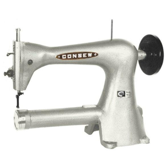  Consew TE-6 Single Needle Cylinder Arm Lockstitch Sewing Machine with Table and Servo Motor 