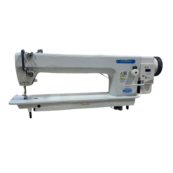  Consew 7360RBL-18-DD Single Needle Direct Drive Lockstitch Industrial Sewing Machine with Complete Tabling 