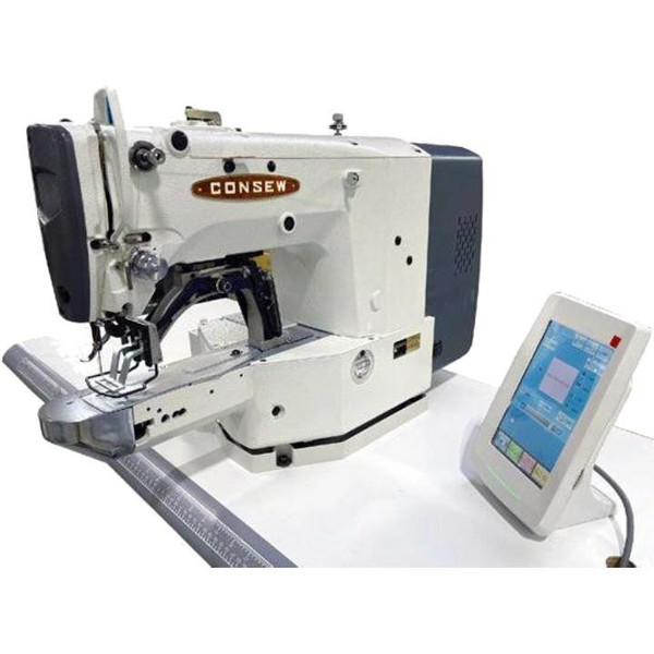  Consew CM-1900HS Single Needle Direct Drive Bartacking Machine with Complete Tabling 