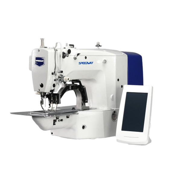 Speedway SW-1906GH Electronic Direct Drive Bartacking Machine Complete Unit with Table and Stand 