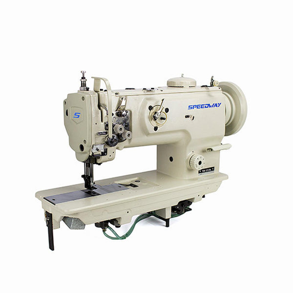  Speedway SW-1510L-DA-VS Single Needle Heavy Duty Long Arm Walking Foot Sewing Machine Complete Unit with Table and Servo Motor 