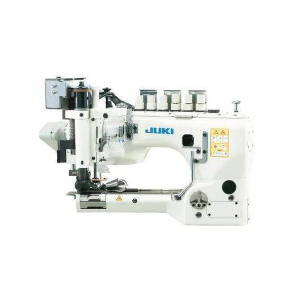 Juki MS-3580SF-1SN-MT03 Three-Needle Feed-Off-The-Arm Double Chainstitch Sewing Machine Complete Unit with Table and Servo Motor