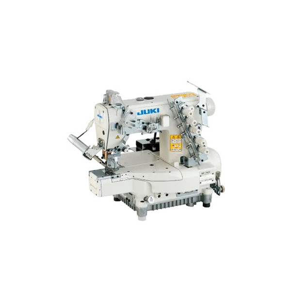  Universal MF-7923-U11-B56 3 Needle Cylinder Bed Top and Bottom Coverstitch Machine Complete Unit with Table and Servo Motor 
