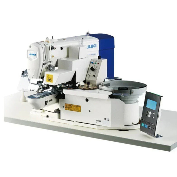 Juki LK-1903CST311/BR35SDK Industrial Computer-Controlled High-Speed Lockstitch Button Sewing System Complete Unit with Table and Stand