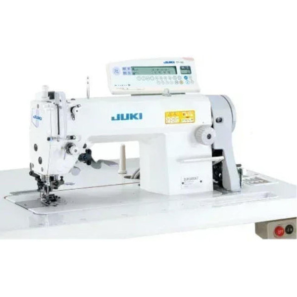 Juki DLM-5400NF-7WB Single Needle Industrial Flat-Bed Lockstitch Sewing Machine with Automatic Thread Trimmer and Wiper System Complete Unit with Table and Servo Motor 