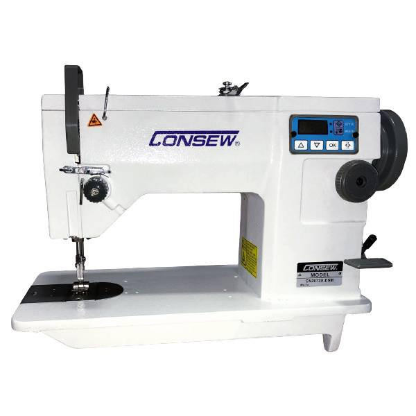  Consew CN2073R-DSM Single Needle Drop Feed Zig-Zag Sewing Machine with Table and Servo Motor 