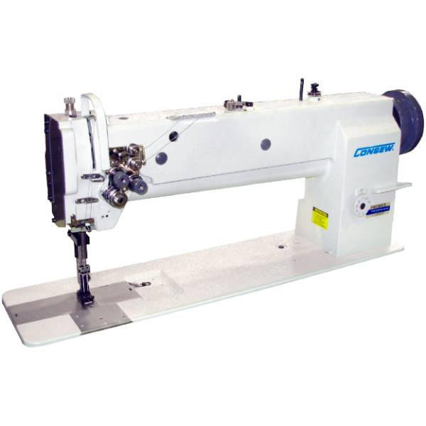  Consew Premier P2339RBLH-18 Single Needle 18" Long Arm Compound Feed Walking Foot Sewing Machine with Table and Servo Motor 
