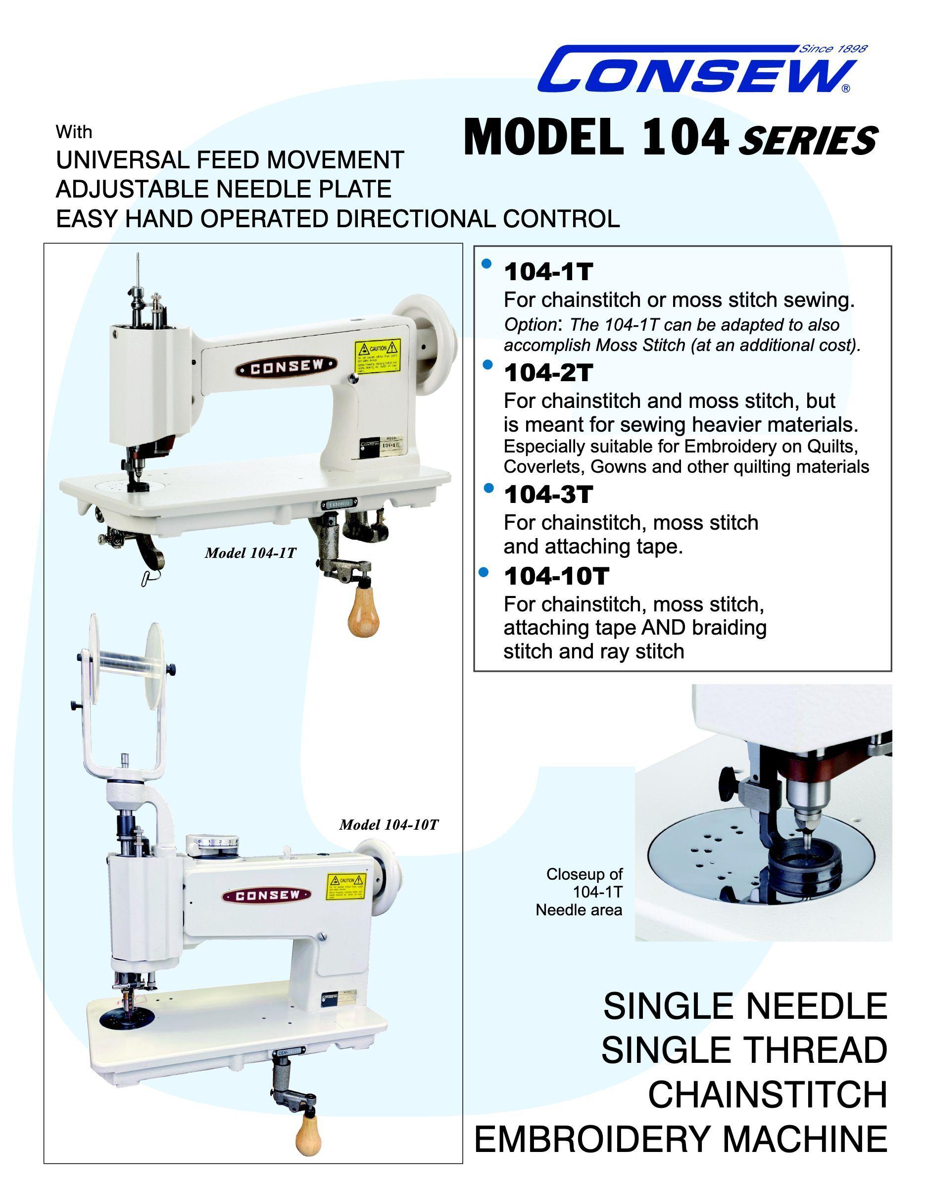 Consew 104 Series Brochure