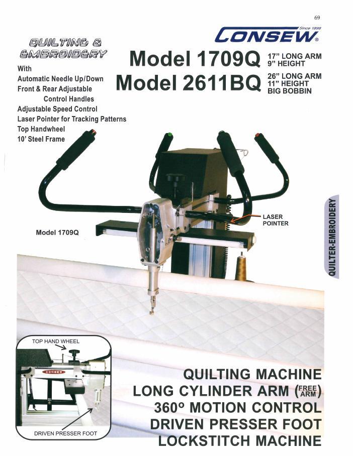 Consew 1709Q Brochure