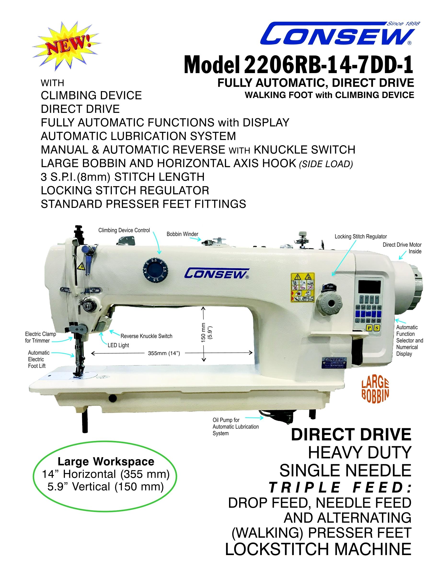 Consew 2206RB-14-7DD-1 Brochure