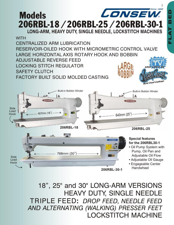 Consew 206RBL Series Brochure