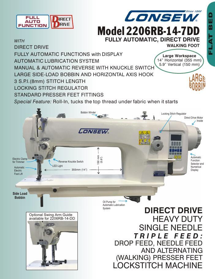 Consew 2206RB-14-7DD Brochure