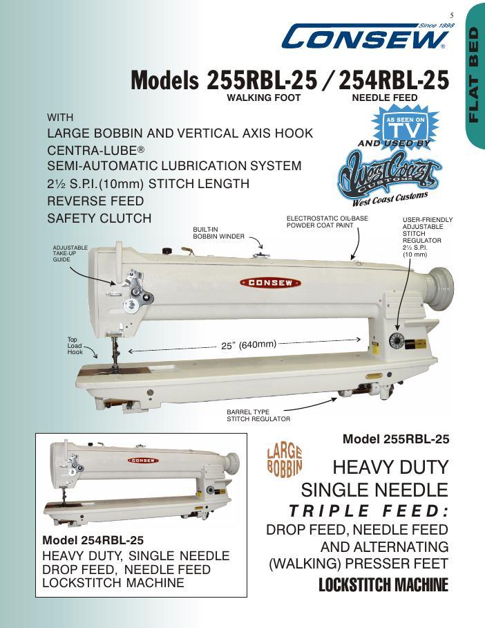 Consew 255RBL-25 Brochure