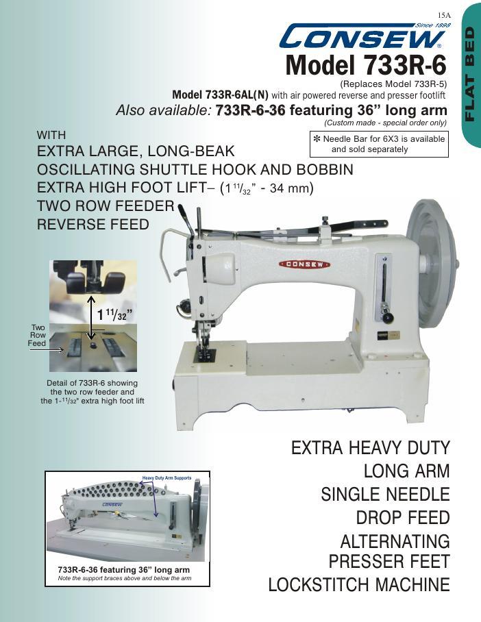 THOR GA 733 Extra Heavy Duty Walking Foot Sewing Machine for