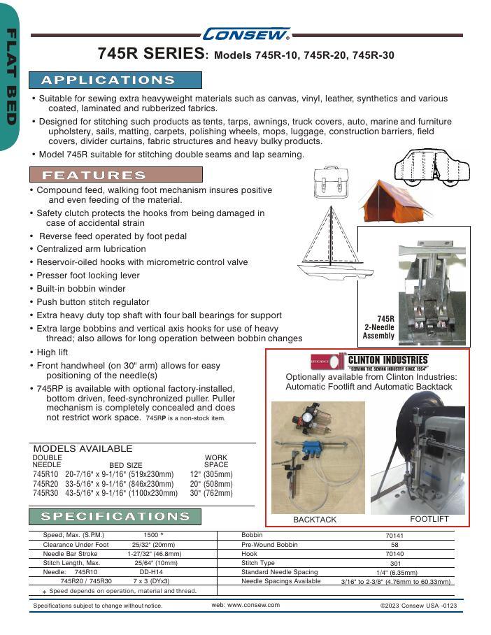 Consew 745R Series Brochure