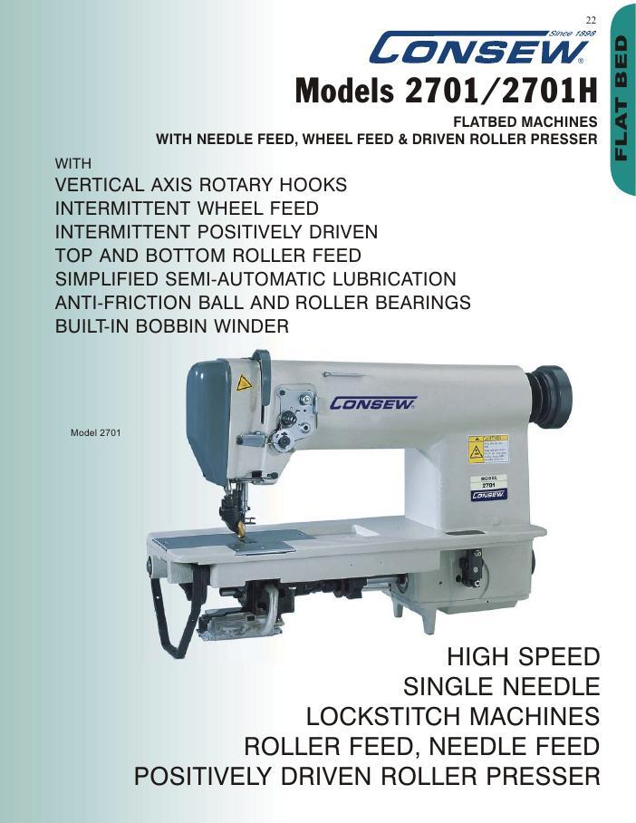 Consew 2701 Series Brochure