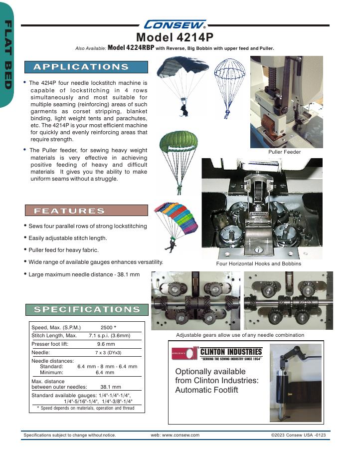 Consew 4214P Series Brochure