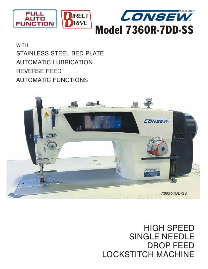 Consew 7360R-7DD-SS Brochure