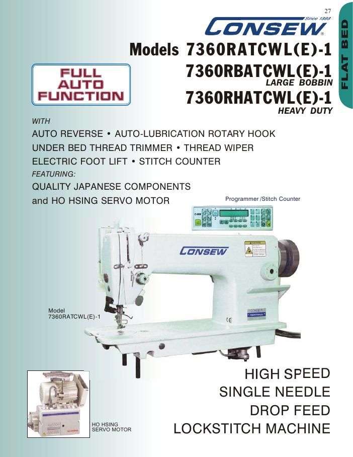 Consew 7360RATCWL(E)-1 Brochure