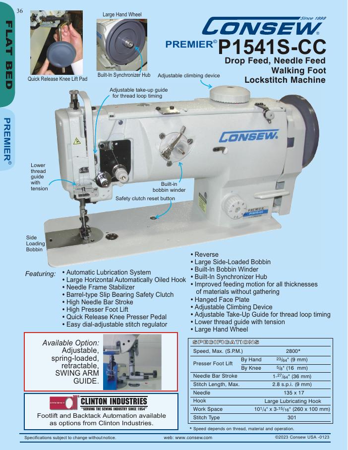 Consew P1541S-CC Brochure